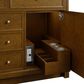 James Martin Bellshire 48" Single Bathroom Vanity in Honey Oak with 3 cm Eternal Jasmine Pearl Silestone Top, Rectangular Sink and FreePower Wireless Charger, , large