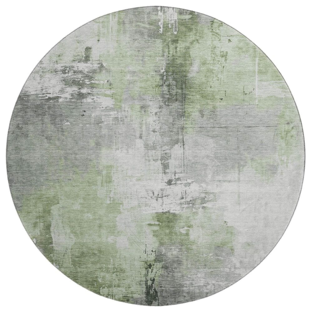 Dalyn Rug Company Odyssey OY299 Green 8" Round Area Rug, , large