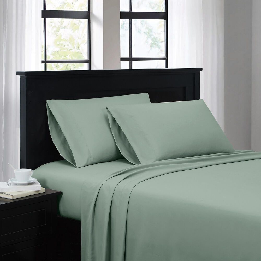 Pem America Everyday 4-Piece King Sheet Set in Green, , large