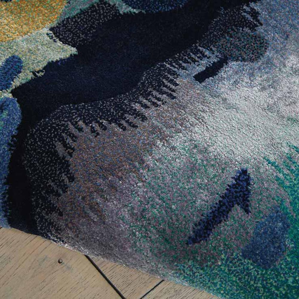 Nourison Prismatic PRS09 8&#39;6&quot; x 11&#39;6&quot; Silver and Blue Area Rug, , large