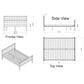 Timberlake Harmony Full Bed in Dove Gray, , large