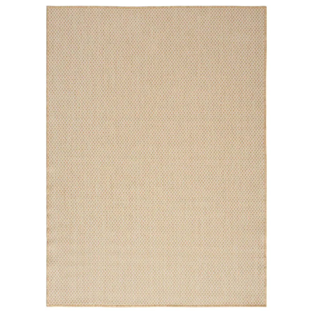 Nourison Courtyard Natural 8" x 10" Indoor/Outdoor Area Rug, , large