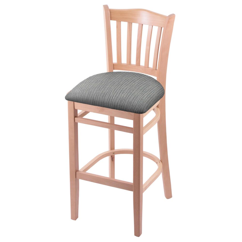 Holland Bar Stool 3120 30" Bar Stool with Natural Finish and Graph Alpine Seat, , large