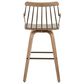 LumiSource Preston Swivel Counter Stool in Whitewashed and Antique Copper, , large
