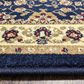 Radici USA Como 1597 Navy 5"3" Round Area Rug, , large
