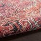 57 Grand by Nicole Curtis Series 1 Brick Red, Navy and Ivory 2" x 6" Runner, , large