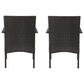 Hearth and Haven Cordoba Outdoor Dining Chair with Beige Cushions in Brown (Set of 2), , large