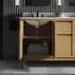 Kohler Solive 60" Double Bathroom Vanity in Light Oak with 2 cm White Quartz Top and Rectangular Sinks, , large