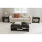 Mayberry Hill Ridgemont End Table with USB Ports in Black, , large