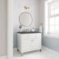 James Martin Vanities Chicago 36" Single Bathroom Vanity in Glossy White with 3 cm Charcoal Soapstone Quartz Top and Rectangular Sink, , large