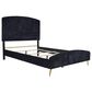 New Heritage Design Kailani Queen Upholstered Bed in Black, , large
