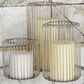 Maple and Jade Metal Lantern in Silver (Set of 3), , large