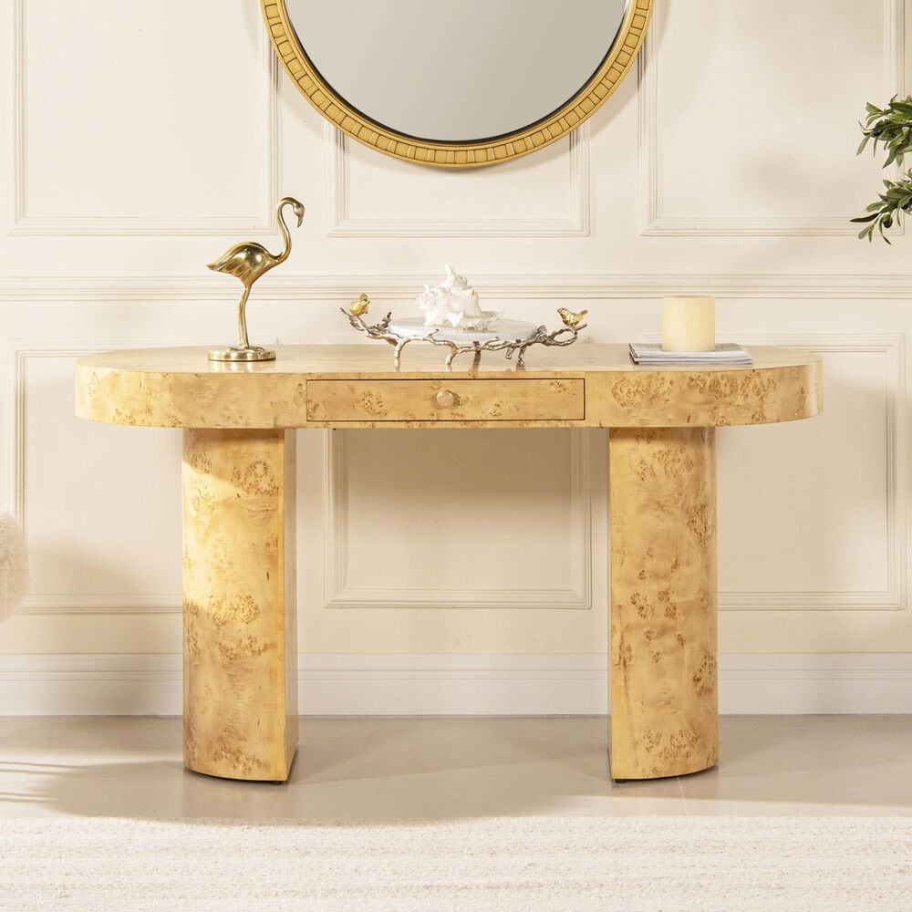 Jennifer Taylor Home Jesse Computer Desk in Warm Natural Brown, , large