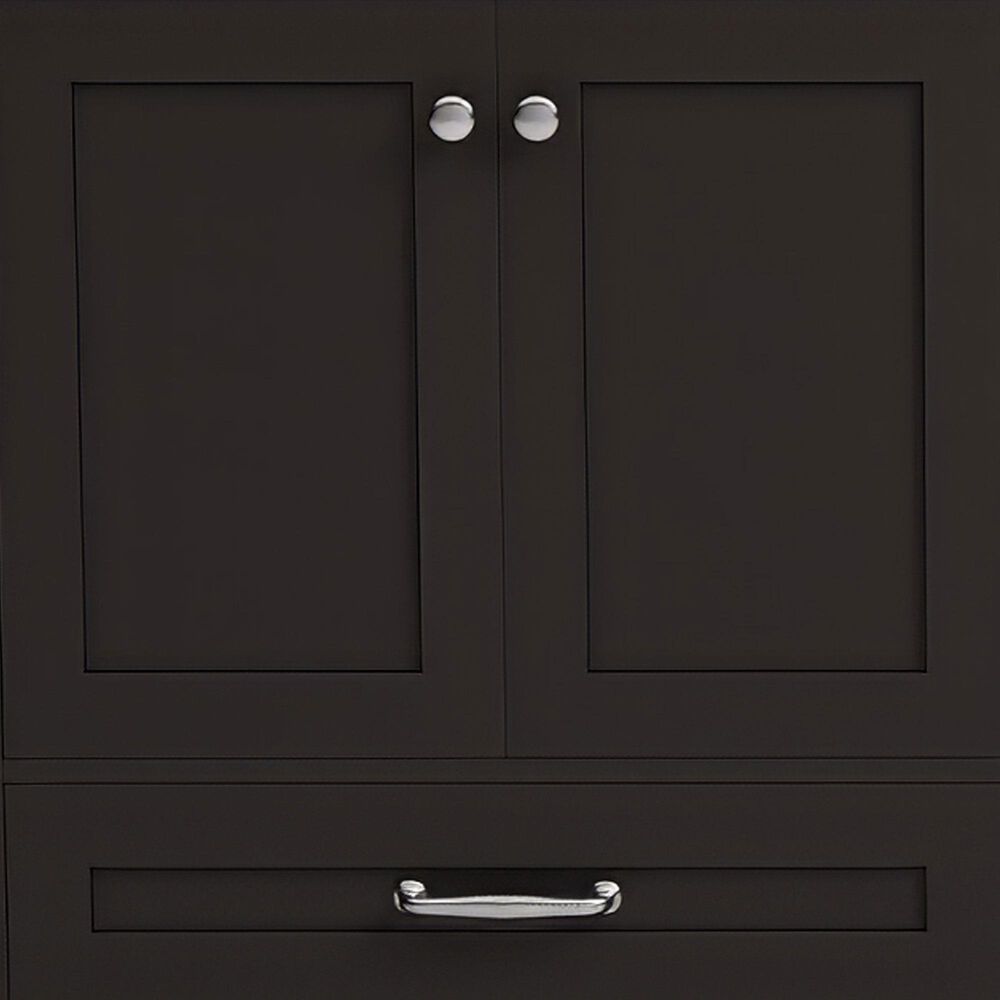 Lexora Home Dukes 84" Double Bathroom Vanity in Espresso with 2 cm White Cultured Marble Top and Rectangular Sinks, , large