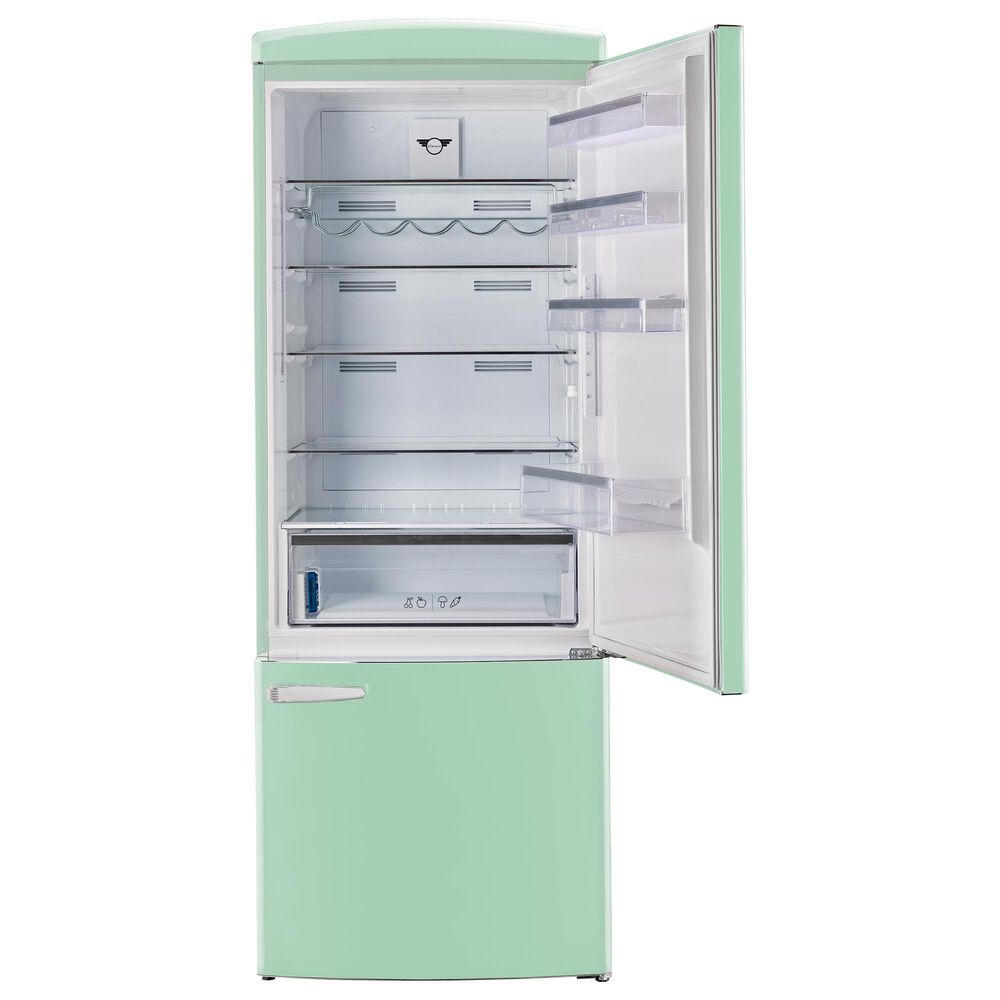Unique Appliances Classic Retro 17 Cu. Ft Bottom Mount Refrigerator in Summer Mint Green, , large