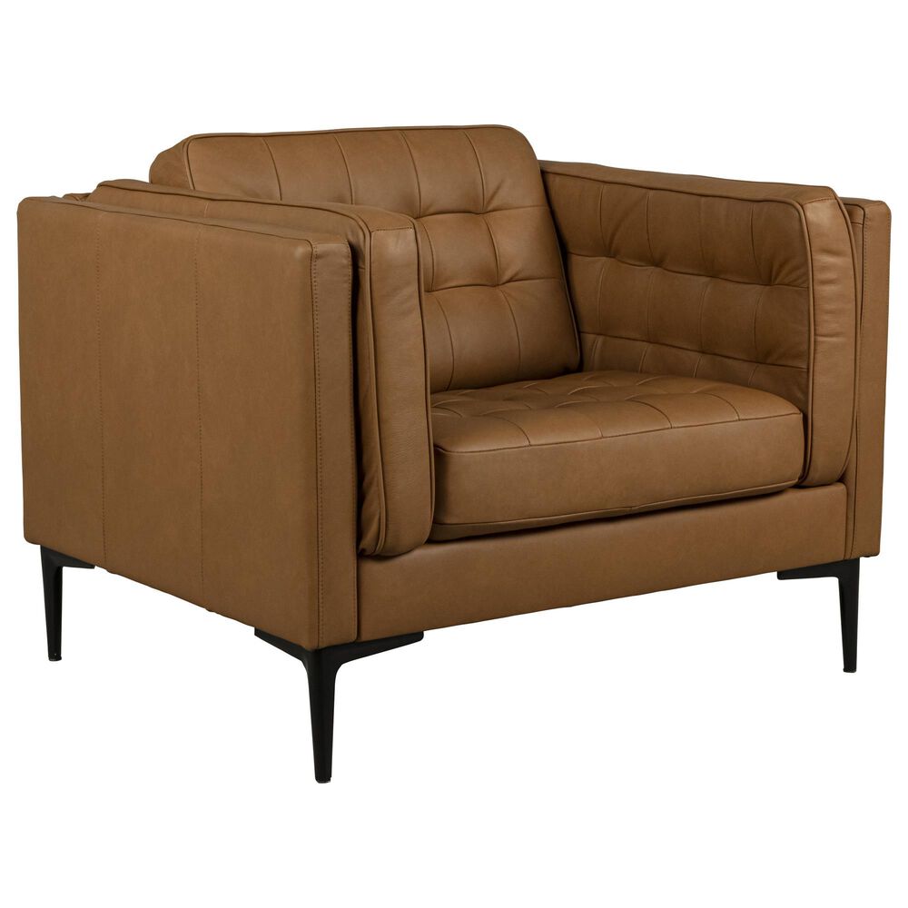 Superb Leather Leather Accent Chair in Oslo Antelope, , large