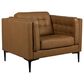 Superb Leather Leather Accent Chair in Oslo Antelope, , large