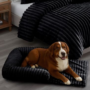 Hallmart Collectibles Chaise Sofa Large Black Pet Bed, , large