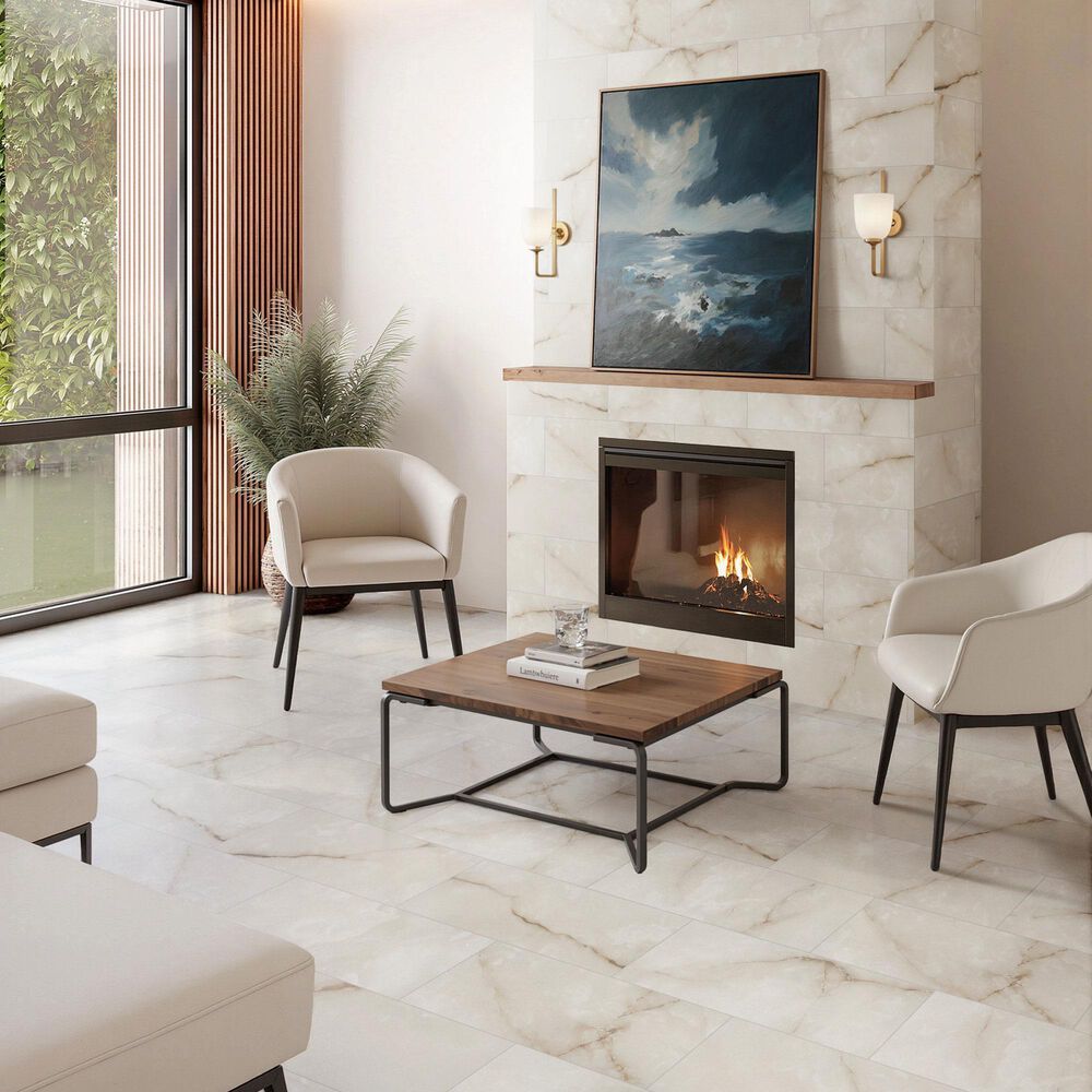 Shaw Astoria Chiffon 12" x 24" Matte Porcelain Tile, , large