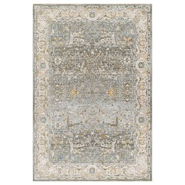 Surya Dresden Deep Teal, Dusty Sage, Taupe, Off-White, Light Gray, Olive and Mustard 12" x 15" Area Rug, , large