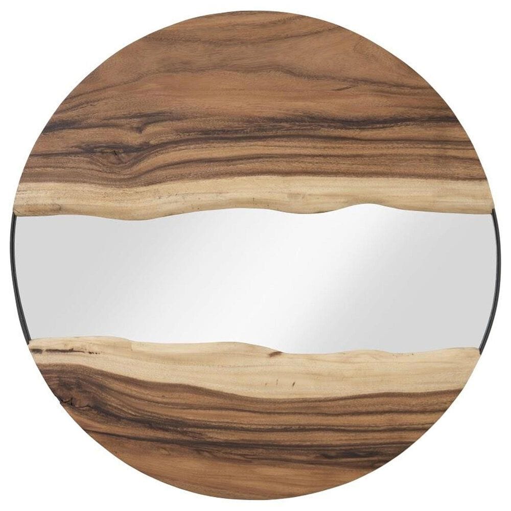 Phillips Collection River Round Wall Mirror in Natural, , large