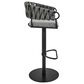 Blue River Blaise Swivel Adjustable Stool in Black, , large