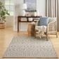 Nourison Positano Southwestern Light Grey 6" x 9" Indoor/Outdoor Area Rug, , large