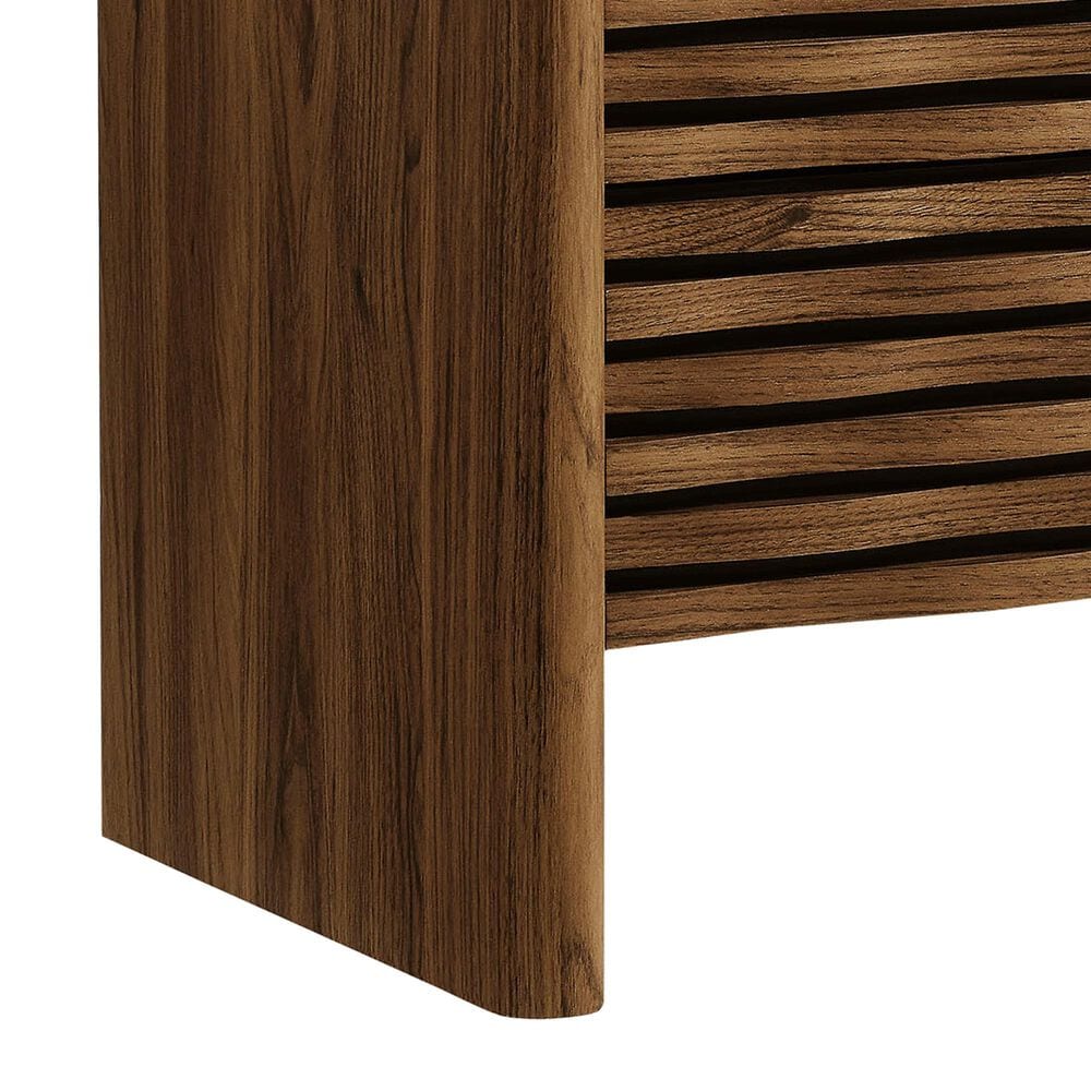 Modway Emric Wave 2 Drawer Nightstand in Walnut, , large