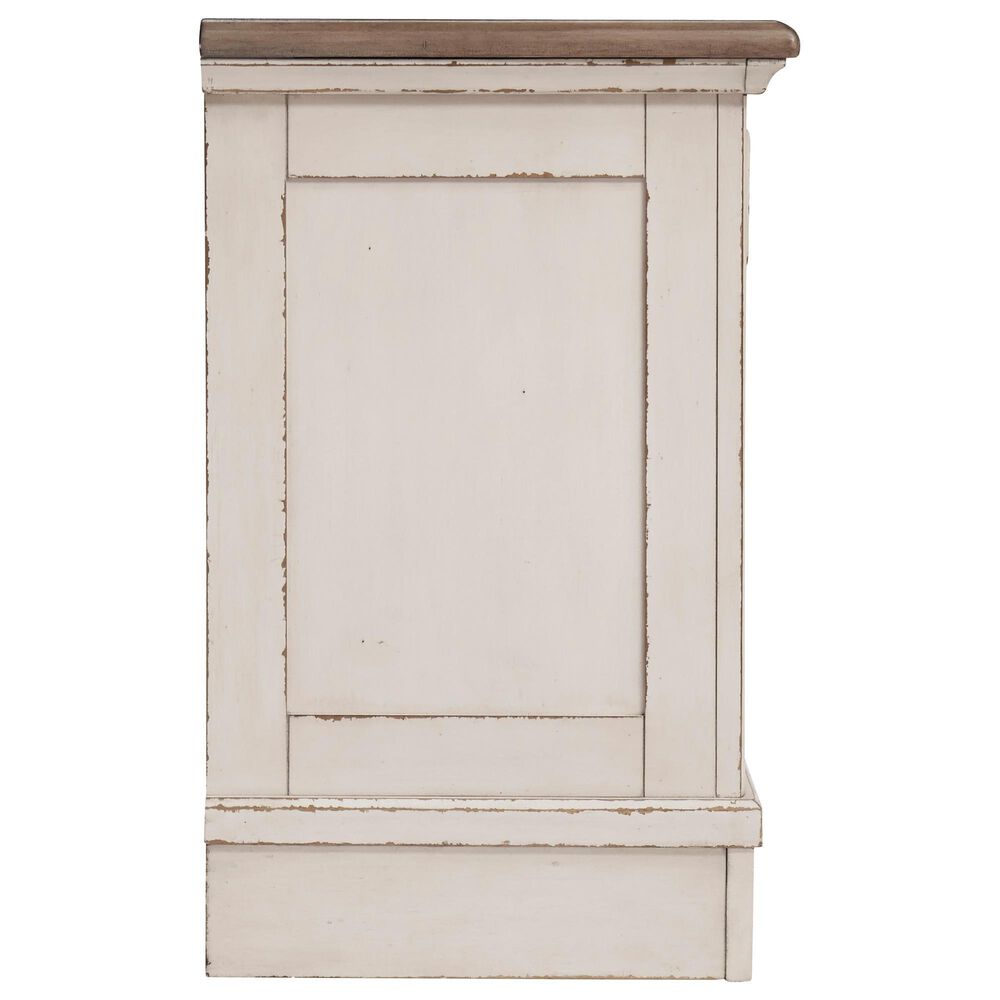Ashley Realyn 3-Piece King Panel Bedroom Set in Chipped White, , large