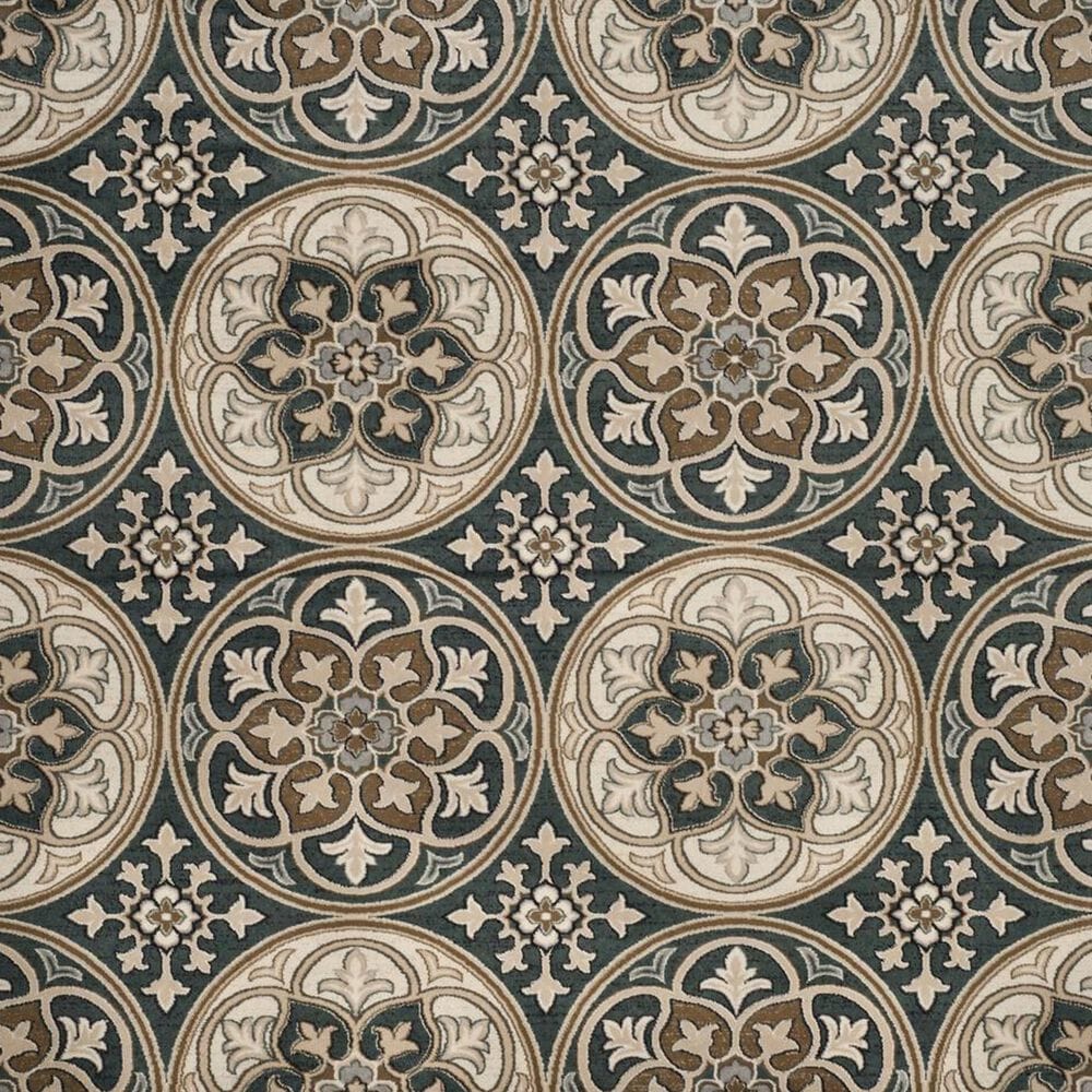 Safavieh Lyndhurst LNH341 8&#39; Square Slate Blue and Beige Area Rug, , large