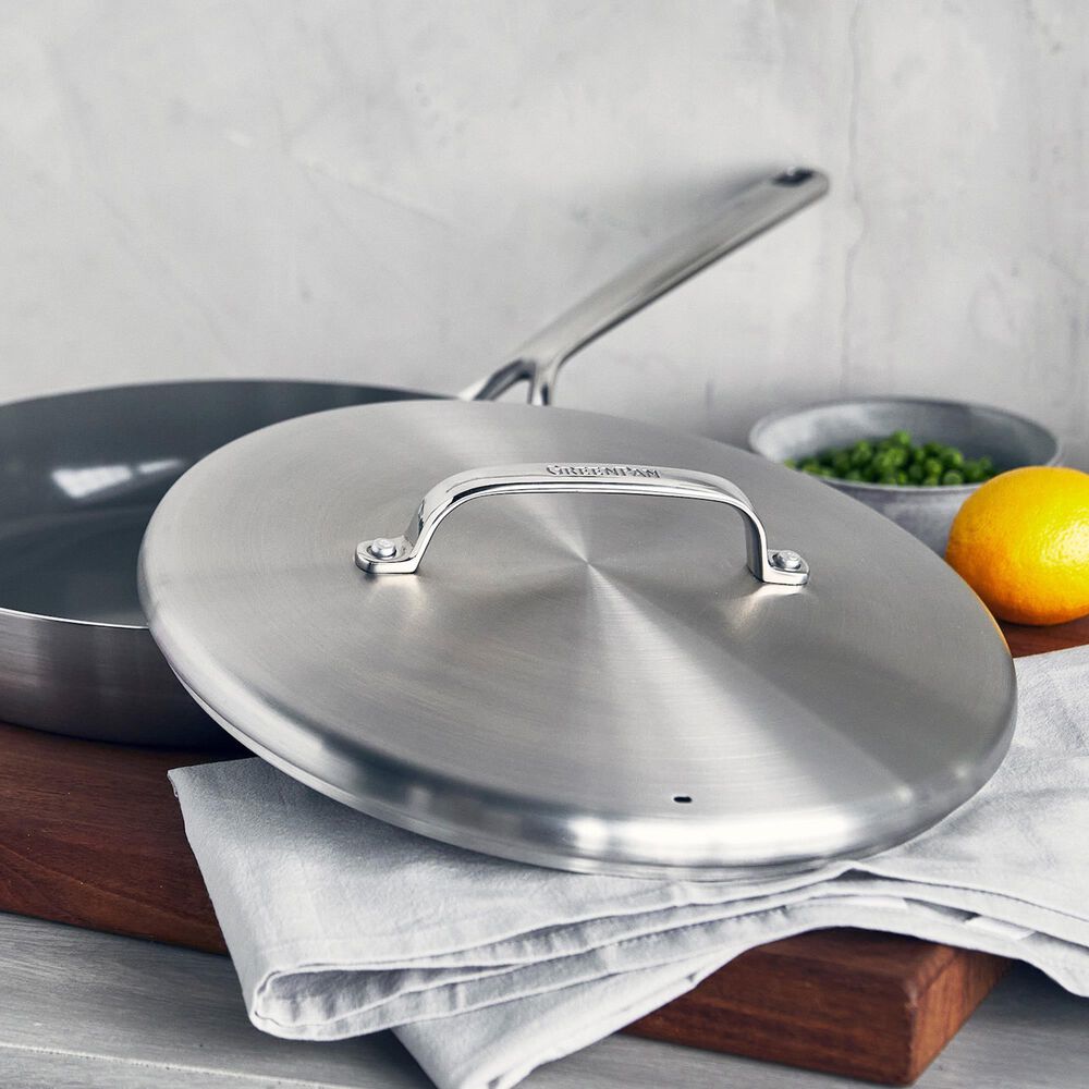 Green Pan GP5 12" Covered Frypan in Stainless Steel, , large