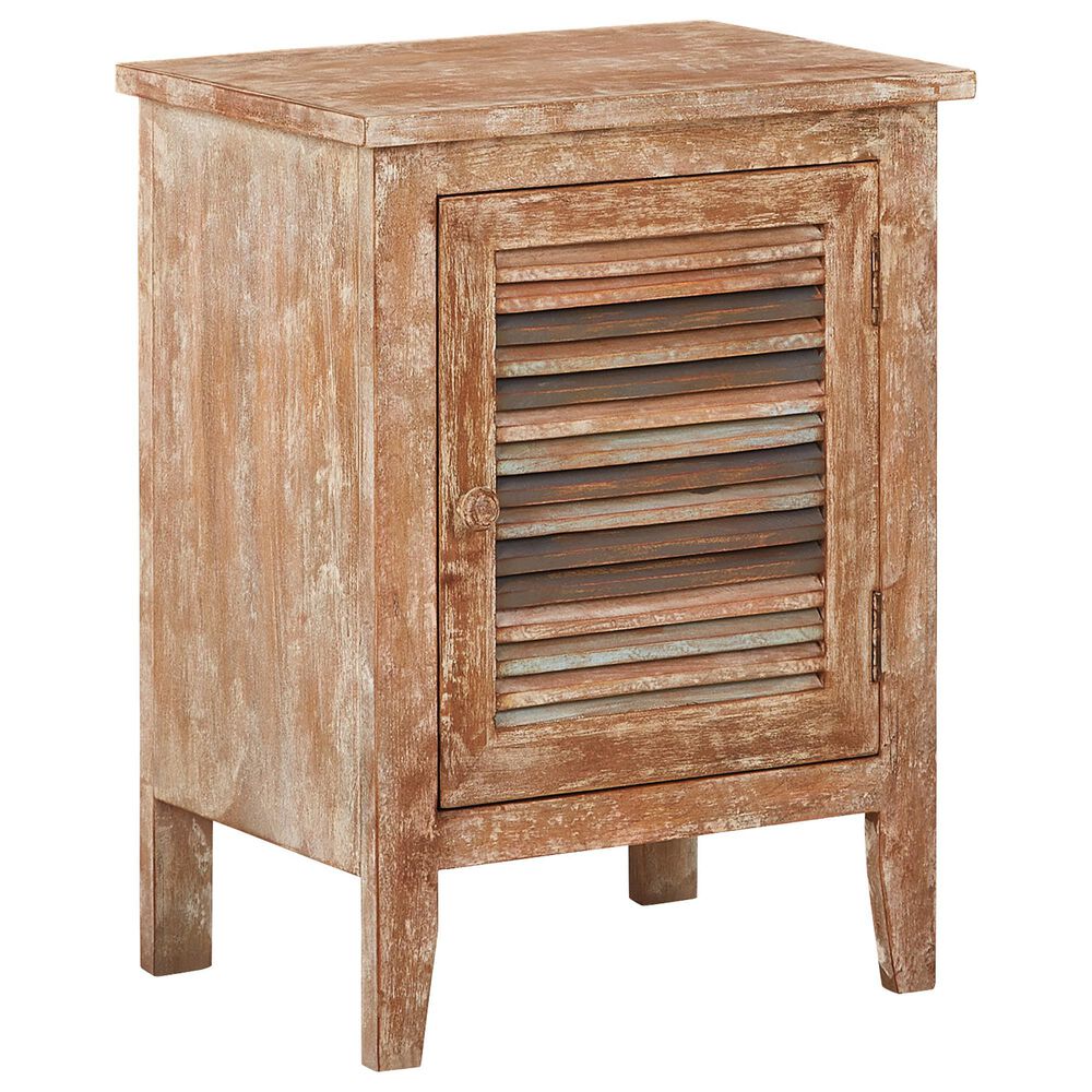 Signature Design by Ashley Hannesboro Accent Cabinet in Distressed Brown and Green, , large