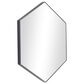 Maple and Jade 21" x 24" Hexagon Wall Mirror with Thin Minimalistic Frame in Black, , large
