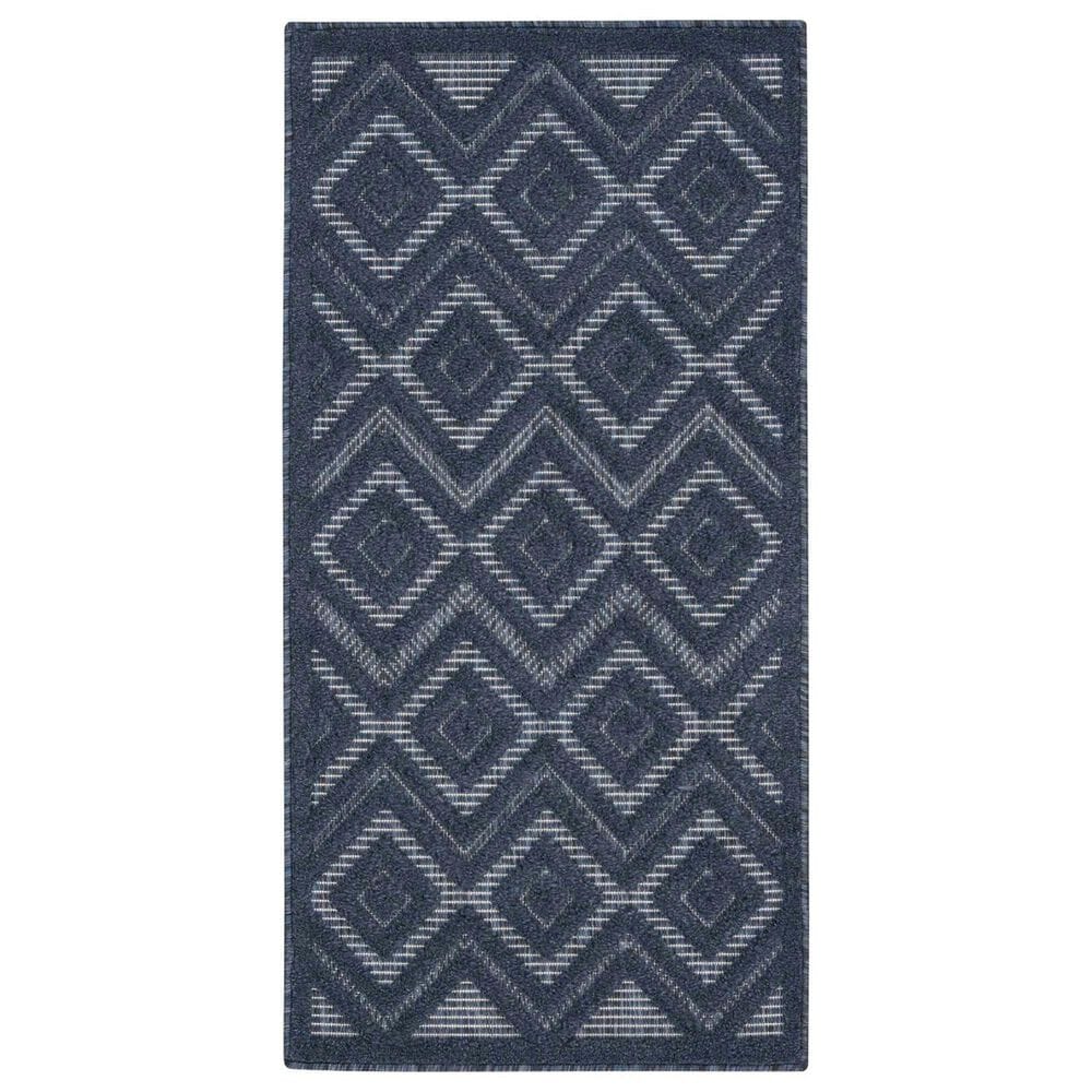 Nourison Versatile 2" x 4" Navy Blue Indoor/Outdoor Area Rug, , large
