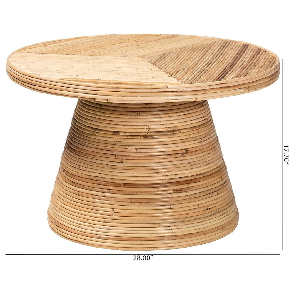 Baxton Studio Bella Coffee Table in Natural, , large