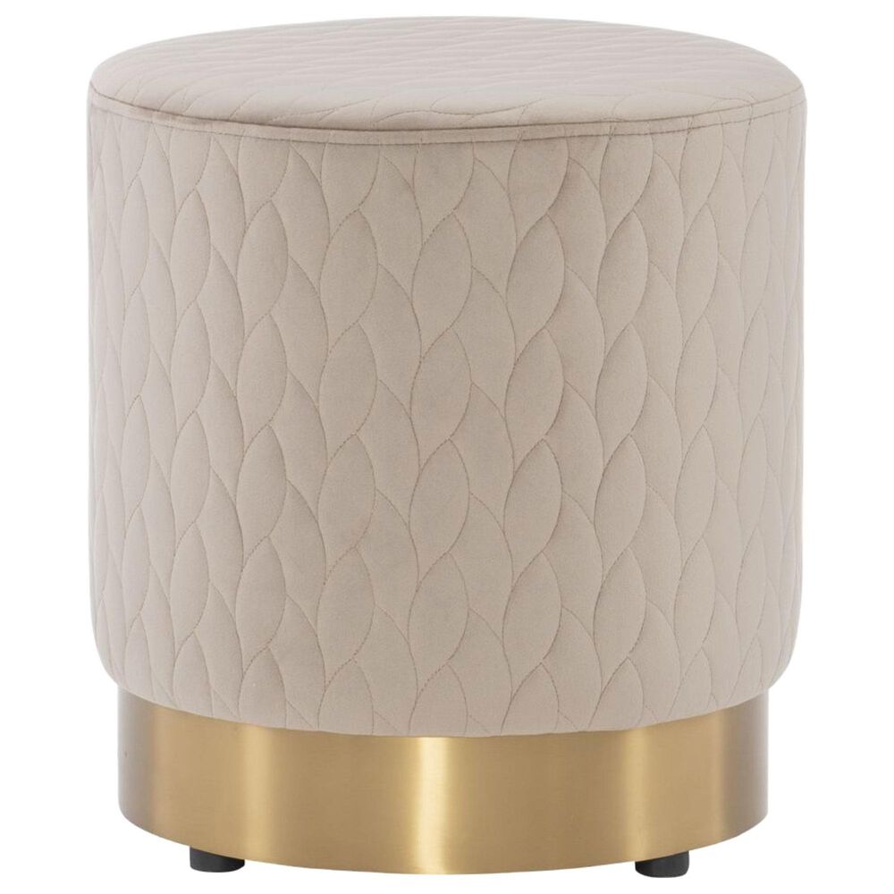 Linden Boulevard Urban Boho Imperial Stool in Beige, , large