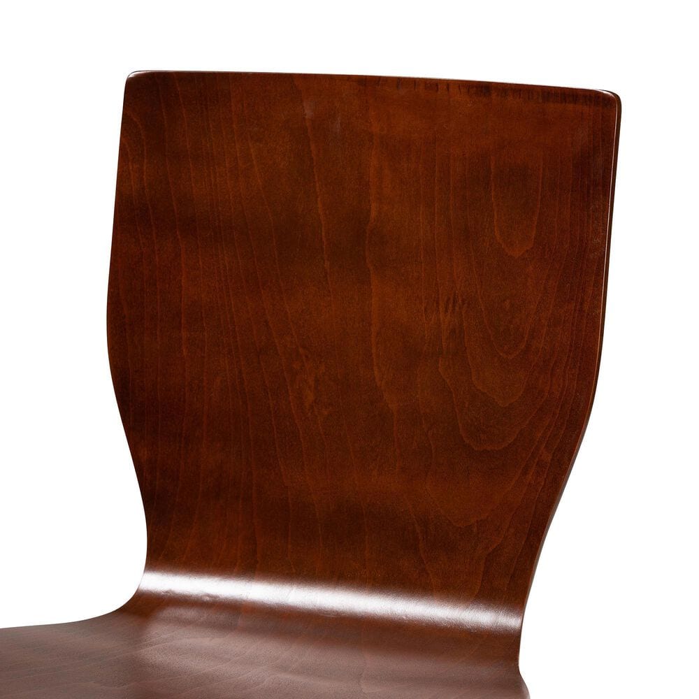Baxton Studio Elsa Side Chair in Dark Walnut (Set of 2), , large