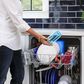 GE Appliances 24" Electronic Touch Built-In Dishwasher in White, , large