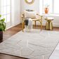 Surya Eloquent 10" x 14" Medium Gray, Light Beige and Black Area Rug, , large