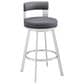 Blue River Flynn 30" Swivel Bar Stool in Silver, , large