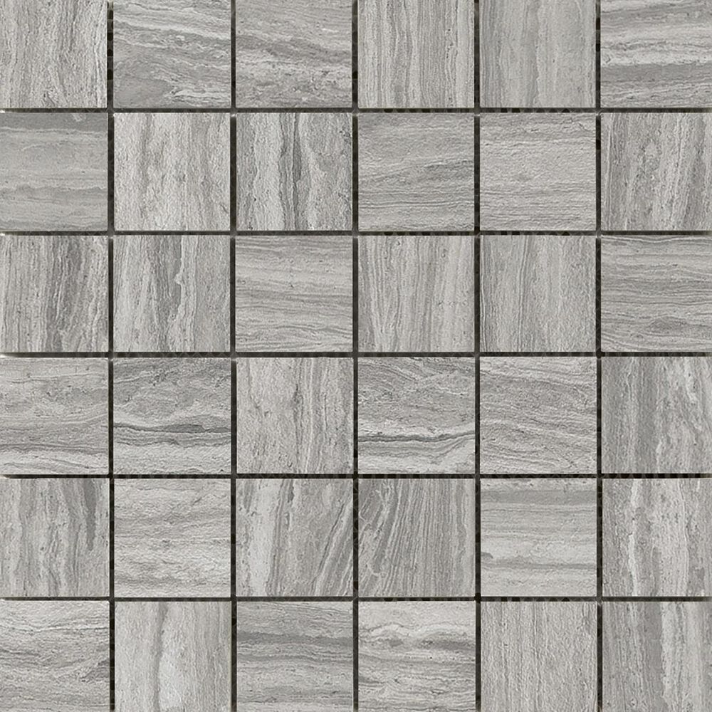 Emser Terrane Gray 12" x 12" Porcelain Mosaic Sheet, , large
