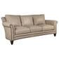 Bradington-Young Richardson Stationary Leather Sofa in Cream, , large