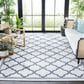 Safavieh Bermuda 8" x 10" Ivory and Charcoal Indoor/Outdoor Area Performance Rug, , large