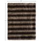 Timberlake 60" x 70" Faux Fur Throw Blanket in Gray and Brown, , large