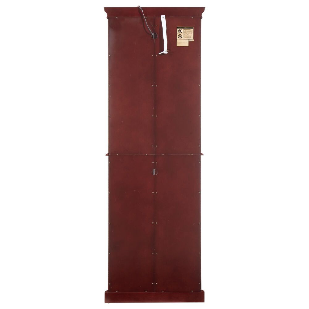 GigaCloud Curio Cabinet with Light in Cherry, , large