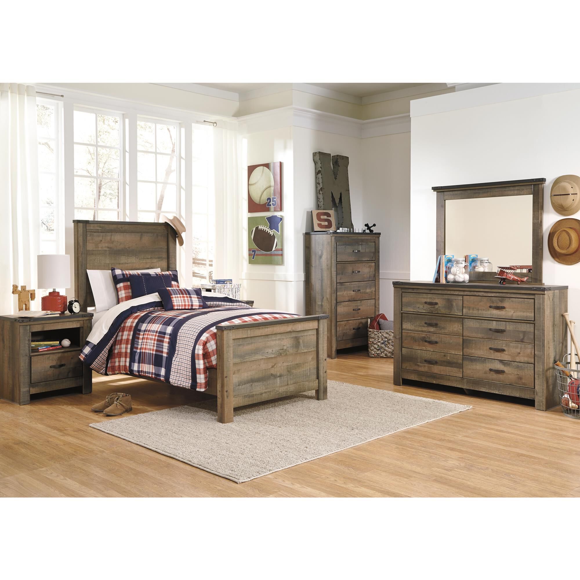Ashley twin cheap bed sets