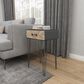 Uma Enterprises Modern Accent Table in Black, Brown and Gray, , large