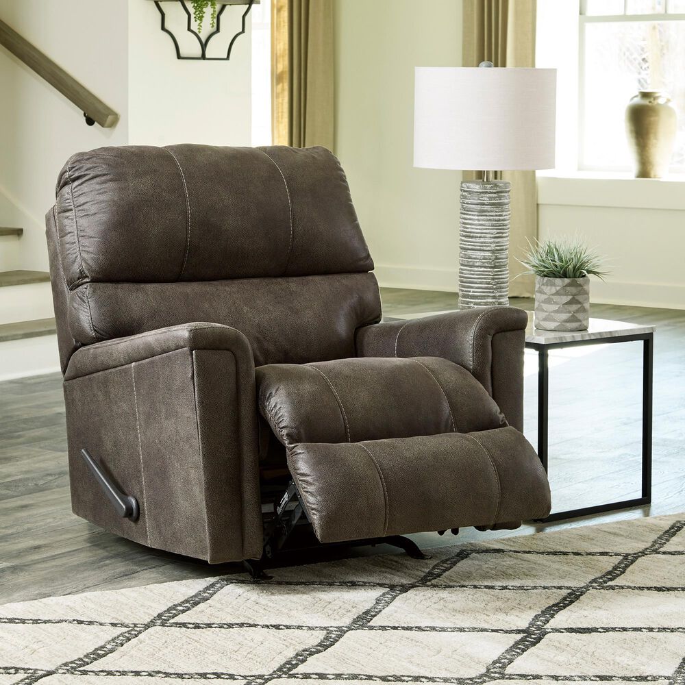 Ashley Navi Rocker Recliner in Smoke, , large