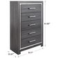 Ashley Lodanna 5-Drawer Chest in Gray, , large