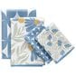 Werkshoppe Coneflower All Purpose Towel in Blue (Set of 4), , large